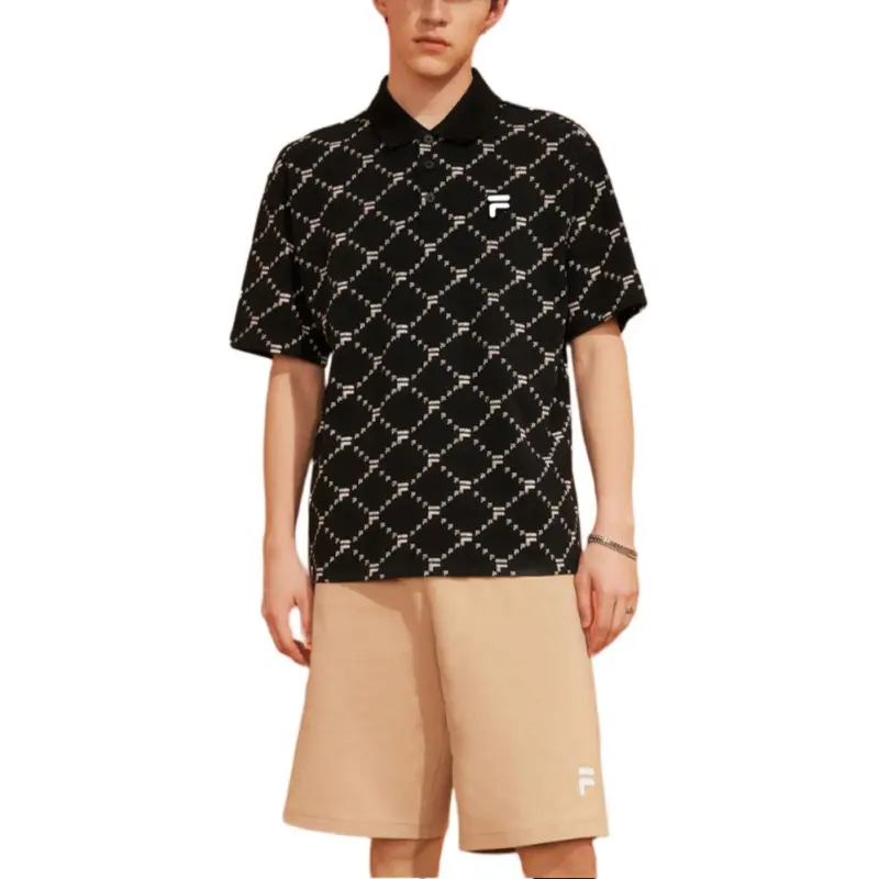 FILA FUSION Polo Shirt Men's Jet Black-2