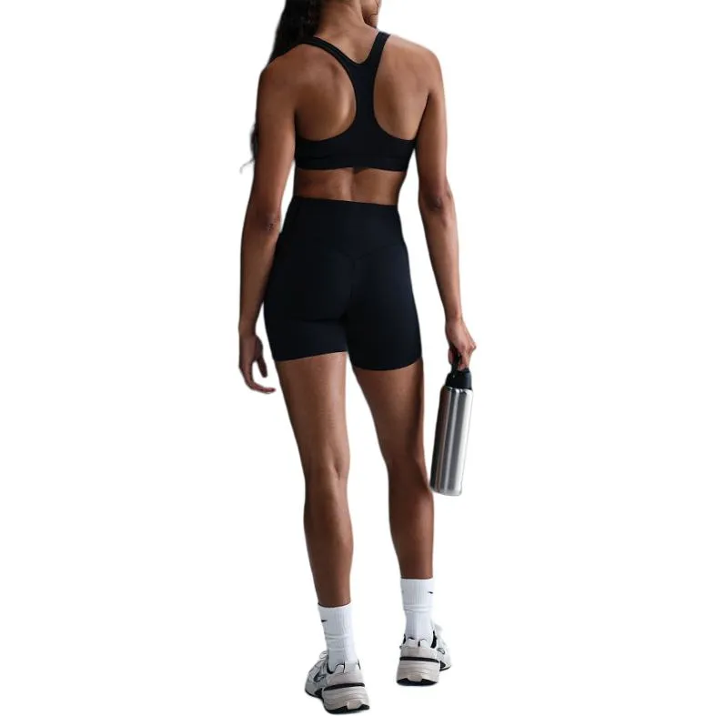 Nike Universa Women's Medium Support High Waisted 5' Biker Shorts With Pockets-3