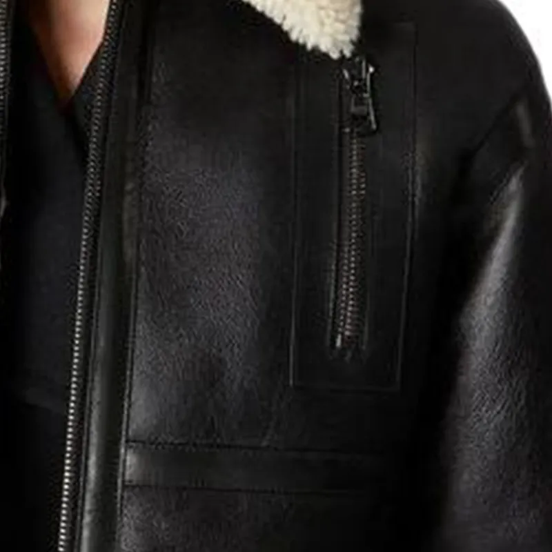TOD'S FW23 Leather Jacket Women's Black-3