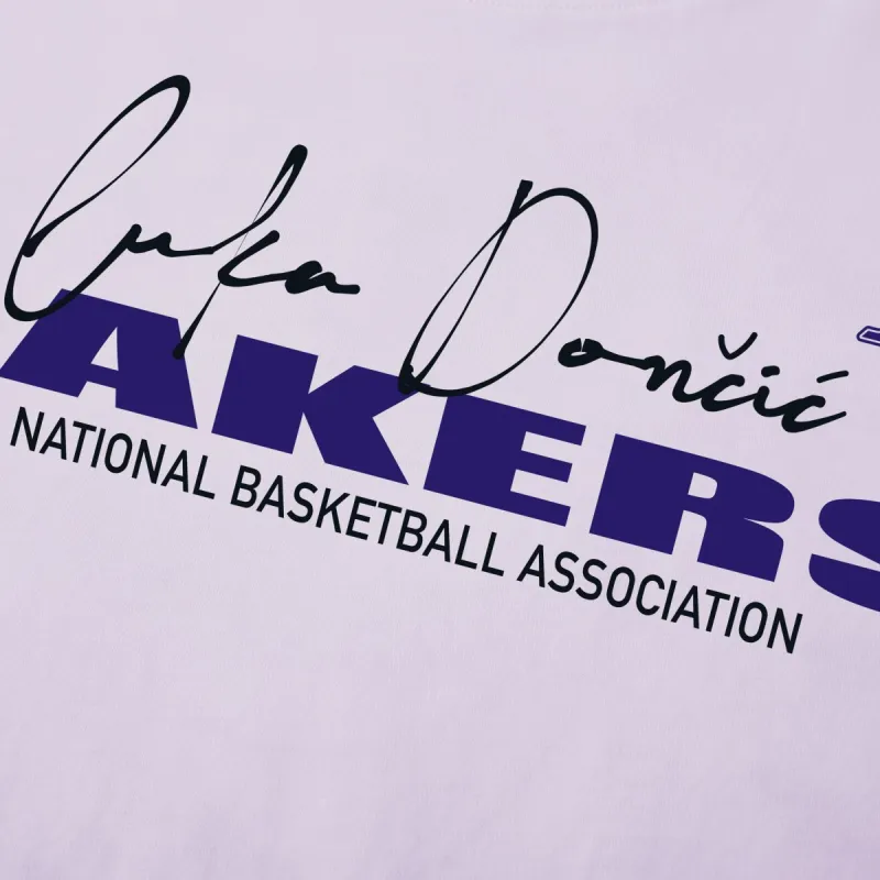 NBA Los Angeles Lakers Team Culture Collection T Shirt Unisex Light Purple-3