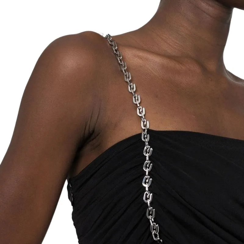 Givenchy G Link One Shoulder Dress-5