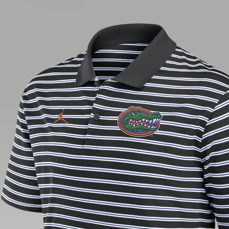 Jordan Florida Gators Primetime Victory Striped Men's Jordan Dri FIT College Polo-2