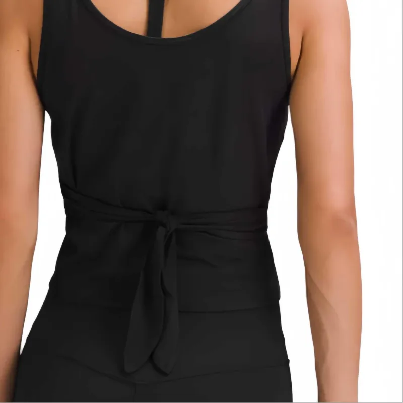 Lululemon It's A Tie Tank Top Workout Clothing Women's Black-2