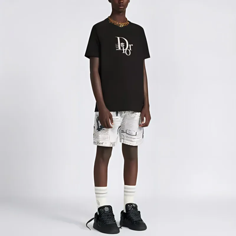 DIOR X Erl Relaxed Fit T Shirt-3