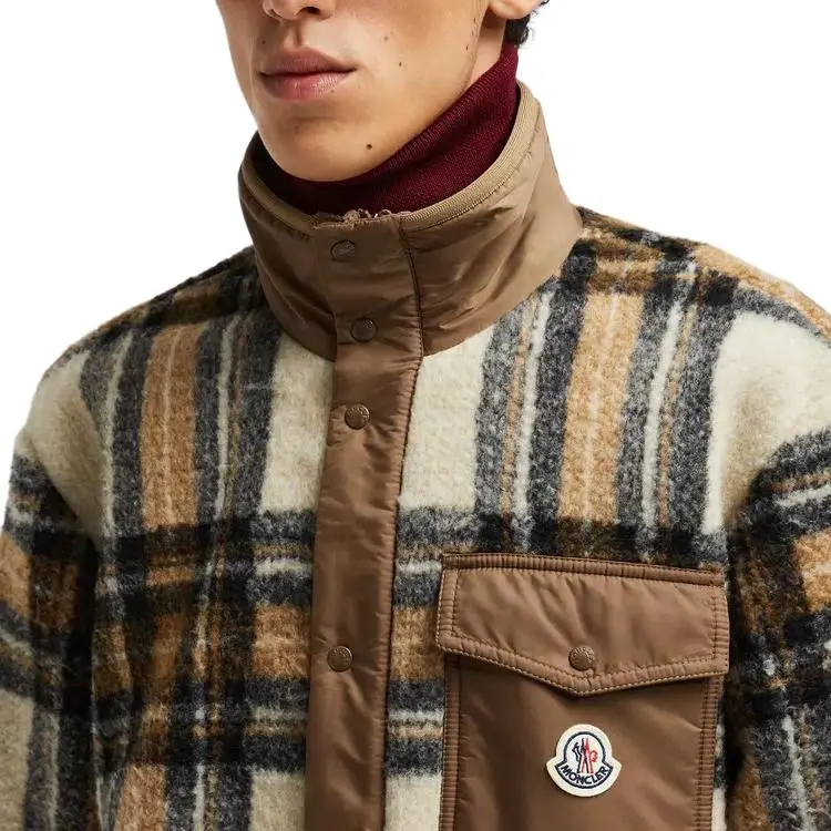 Moncler Checkered Logo Patch Jacket-5