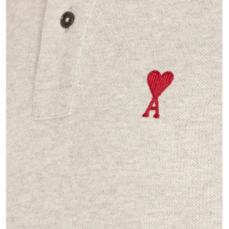 AMIPARIS Paris Ami De Coeur Logo Embroidered Polo Shirt-3