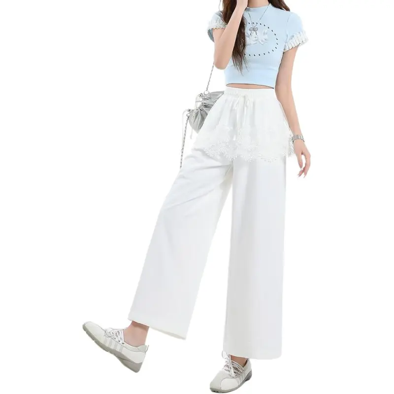 Concubine Zhu Casual Pants Women's White-6