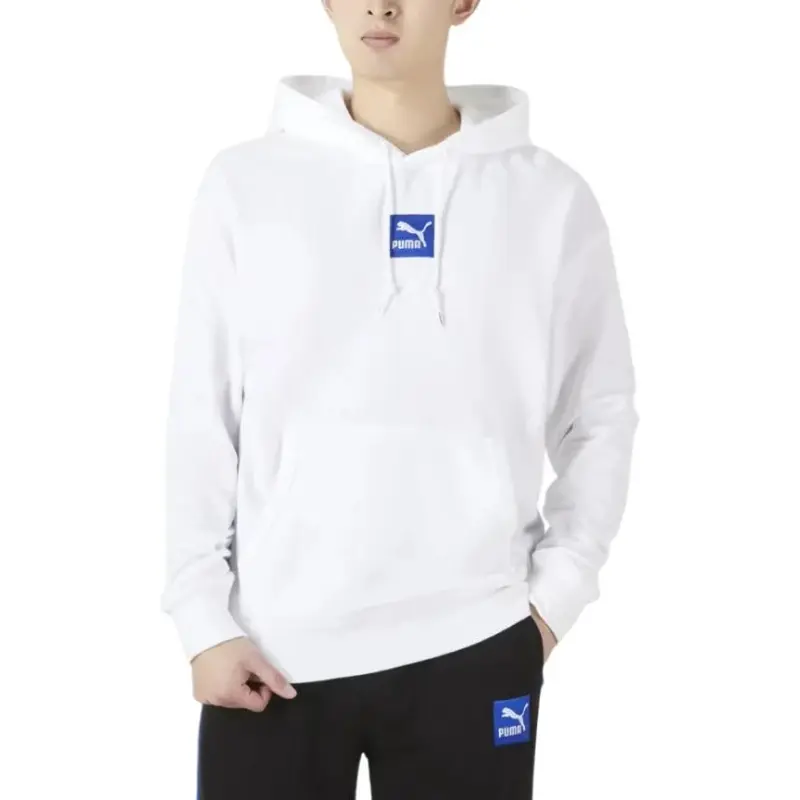 PUMA Sweatshirt Men's Pinma White With Free Shopping Bag-3