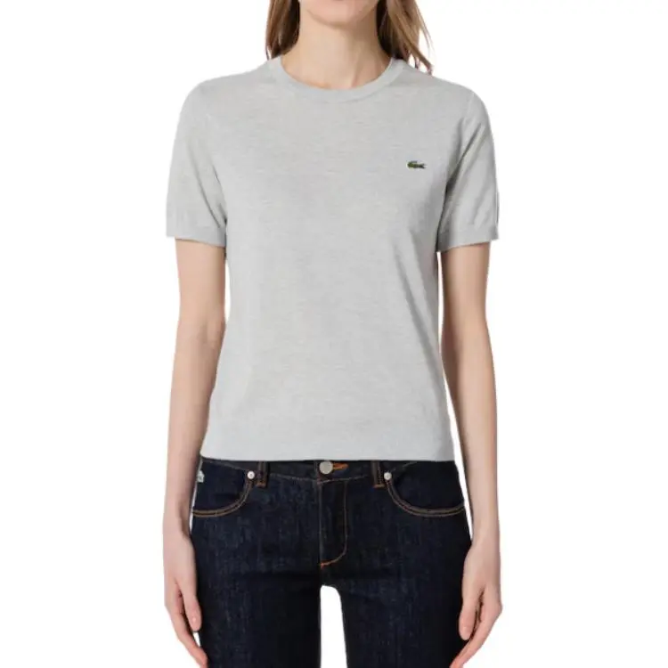 LACOSTE T Shirts Women's Gray-3