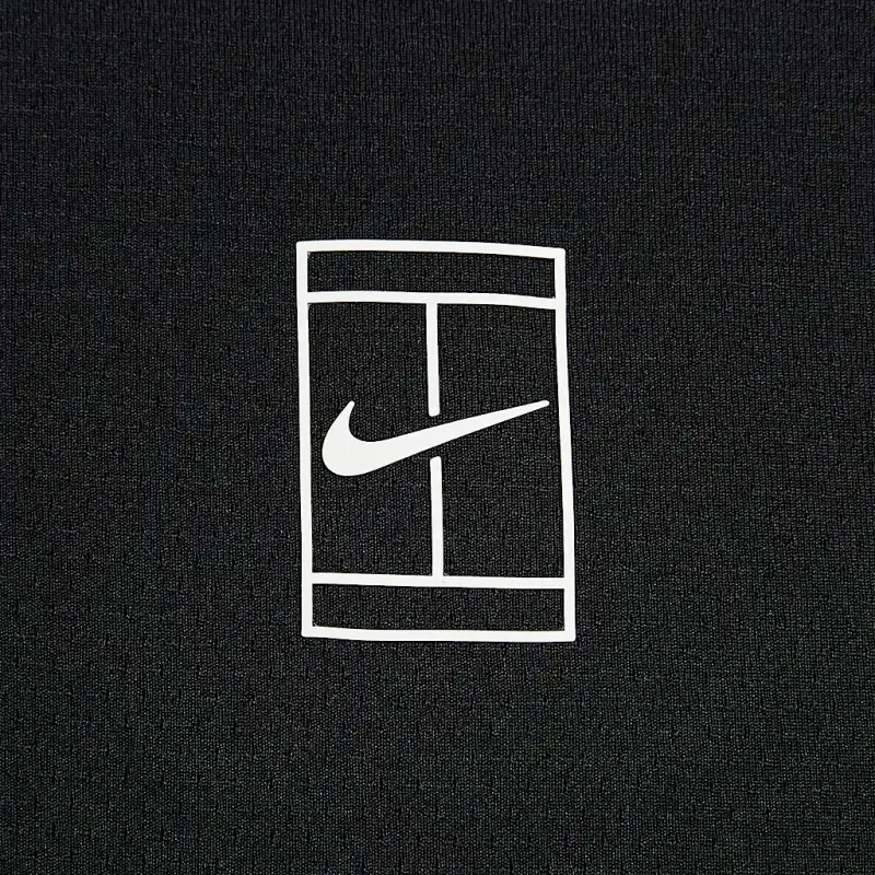 Nike Court AdvantageDri Fit T Shirt Men's Black/White-3