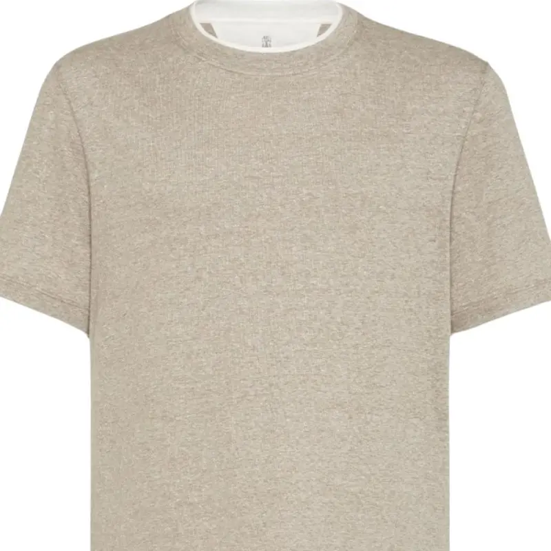 Brunello Cucinelli Layered Effect Crewneck T Shirt-4