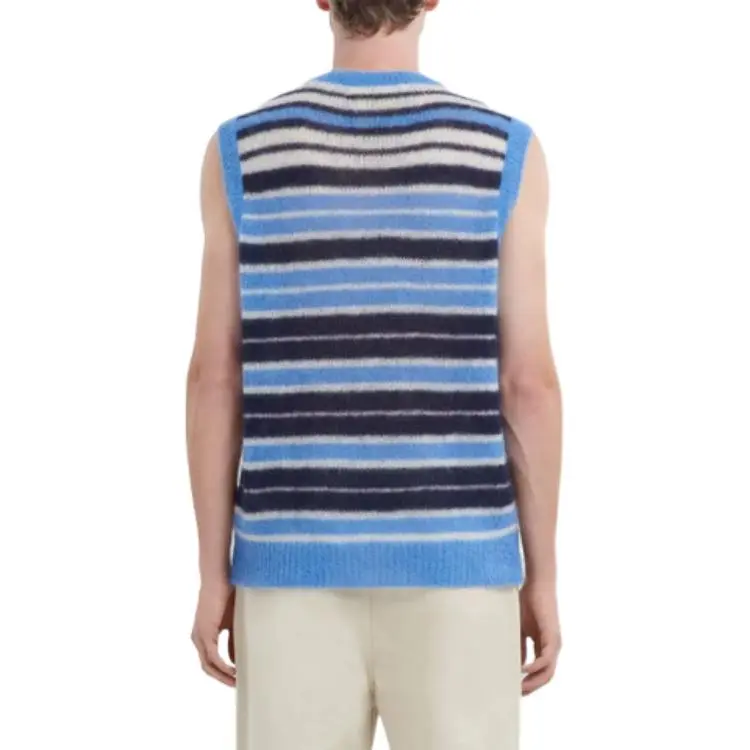 MARNI Striped V Neck Sweater Vest-1