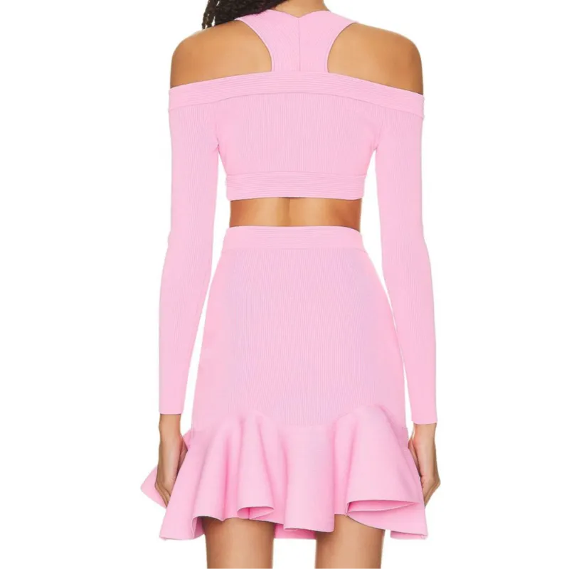 Alexander McQueen Cut out Knitted Top-5