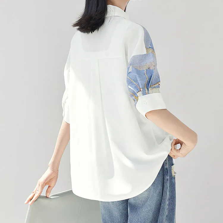 DIALOGUE x KAIYILAIWEN,LIANMINGKUAN Shirt Women's Ivory White-2