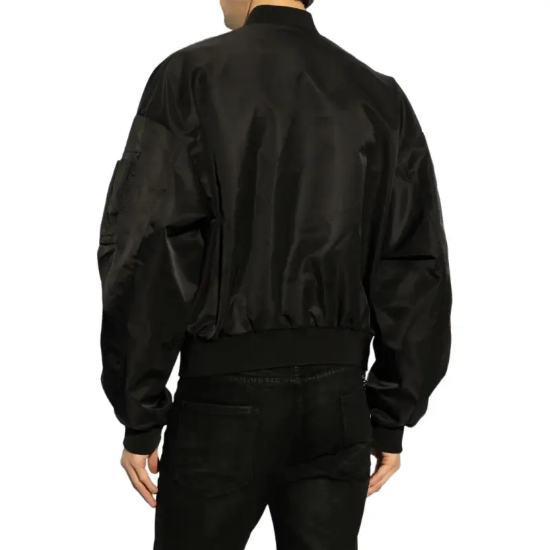 DSQUARED 2 Logo Printed Zipped Bomber Jacket-3