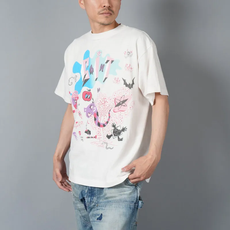 SAINT Mxxxxxx Illustration print T shirt-2
