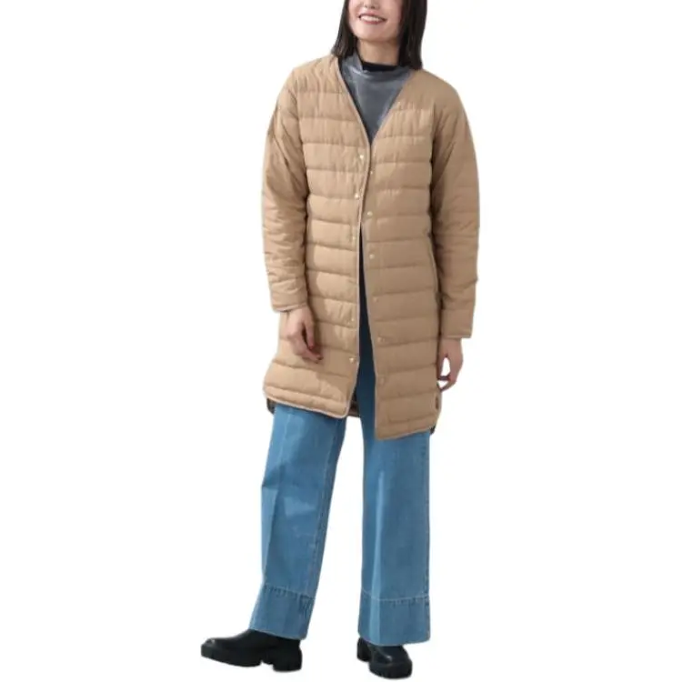 Beams HEART Down Jacket Women's Light Brown-5