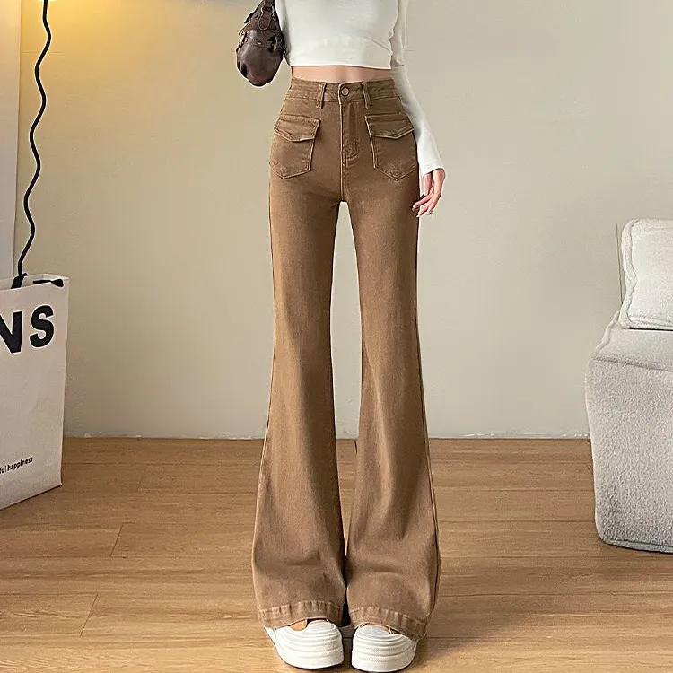 HTHK Casual Pants Women's Brown-4