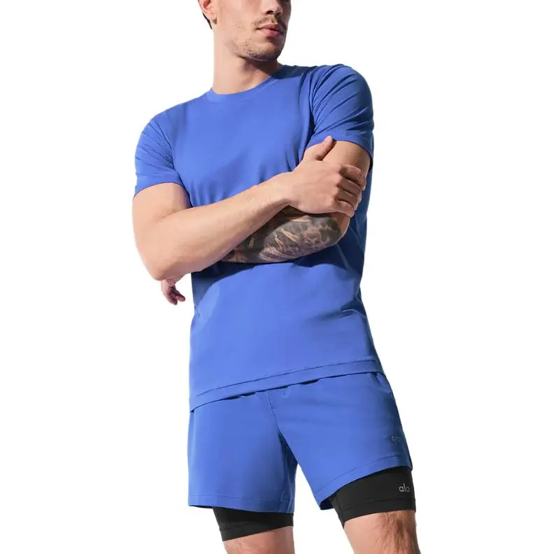 Alo Yoga Conquer T Shirts Men-21