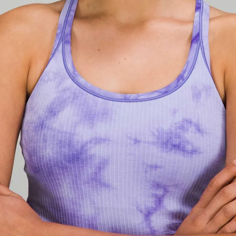 Lululemon Ebb To Street Sport Vests Women's Marble Dye Indigo-3
