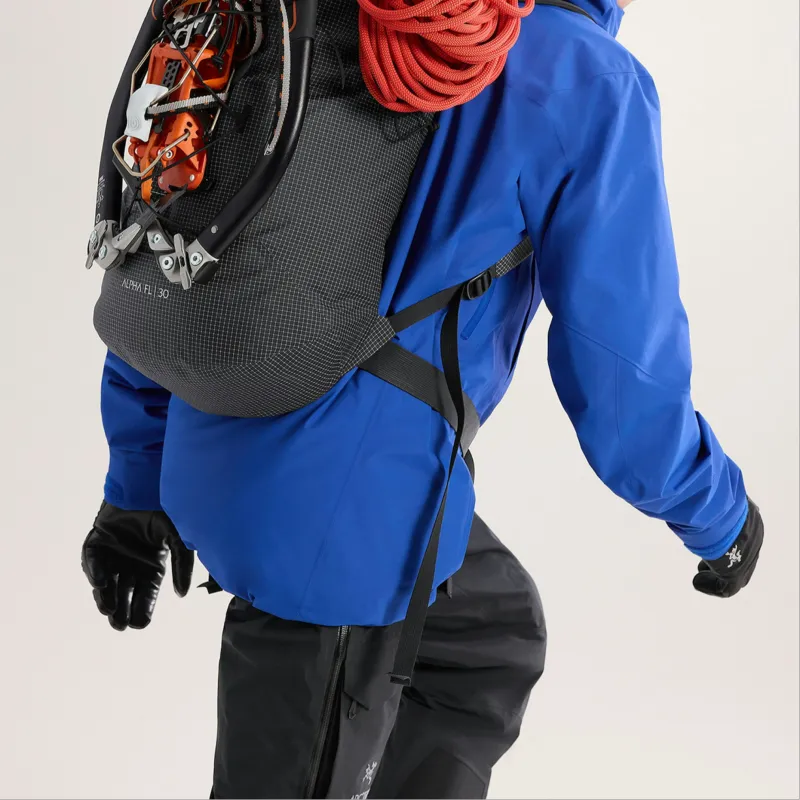 Arcteryx ALPHA Nylon Outdoor Mountaineering Bag Backpack Regular Unisex Black-3