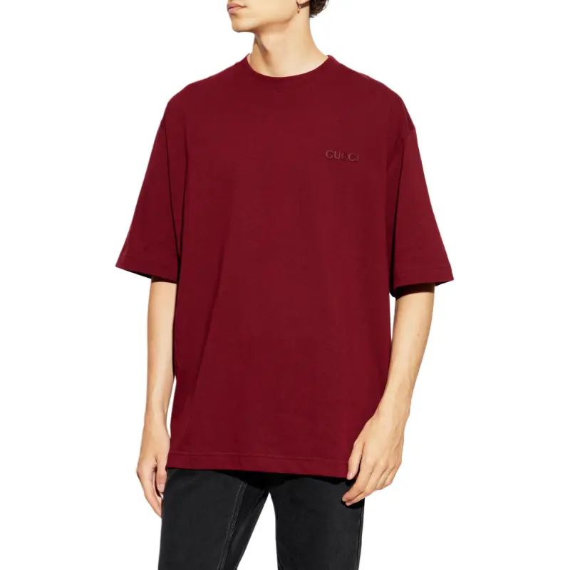 GUCCI Embroidered Jersey T Shirt-1