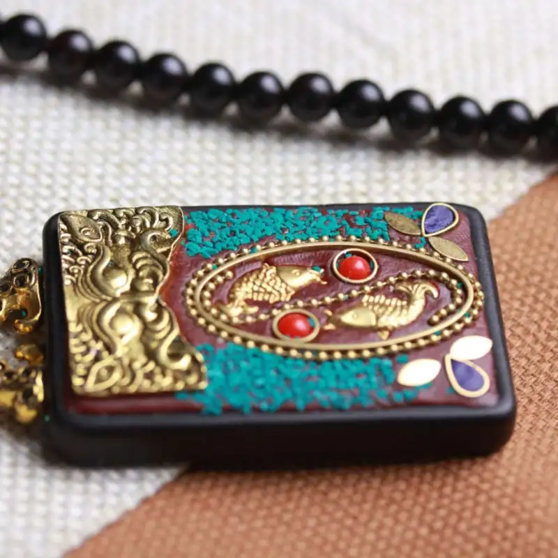Lordship Ebony Necklaces Unisex-5