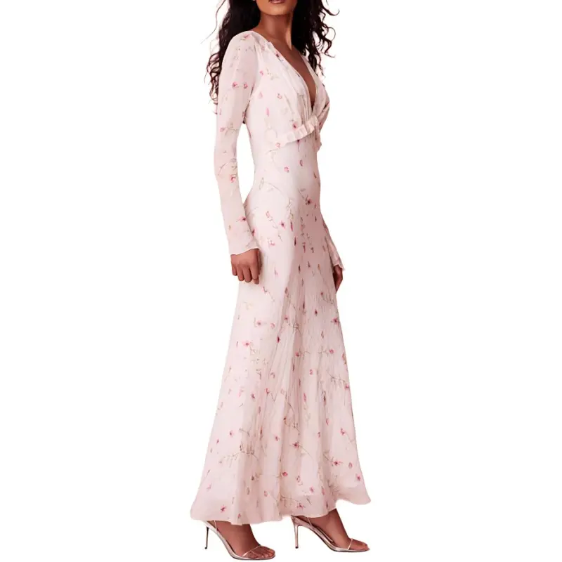 LOVESHACKFANCY Long-Sleeved Dresses Women's Light Pink-2