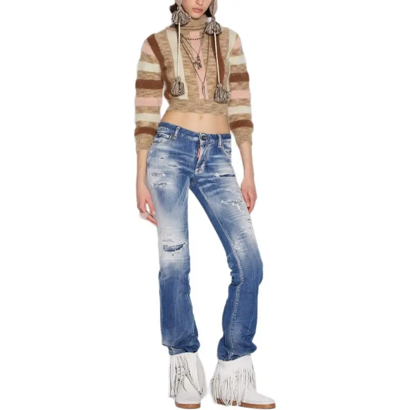 DSQUARED 2 FW22 Jeans Women's Light Blue-4