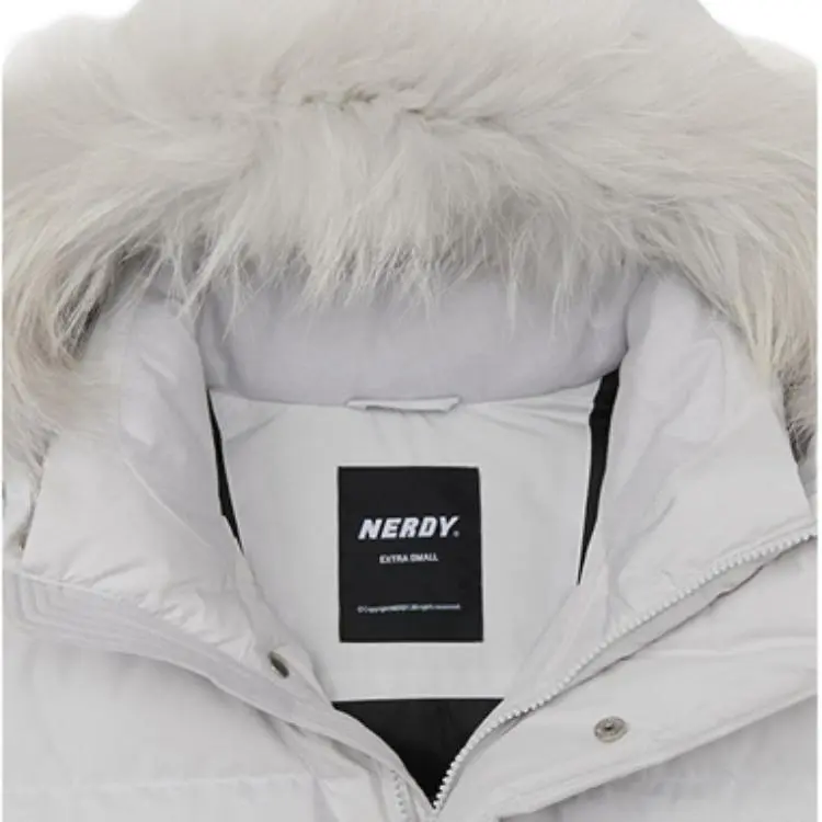 NERDY Down Jacket Unisex Light Gray-3