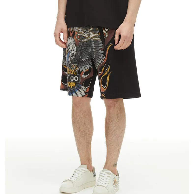 Ed Hardy SS22 Loose Fit Shorts Men's Black-4