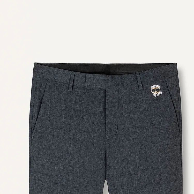 KARL LAGERFELD SS24 Casual Pants Men's Gray-4