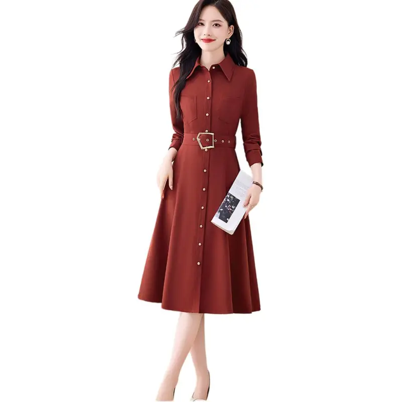 Fele.d Long Sleeved Dress Women's-1