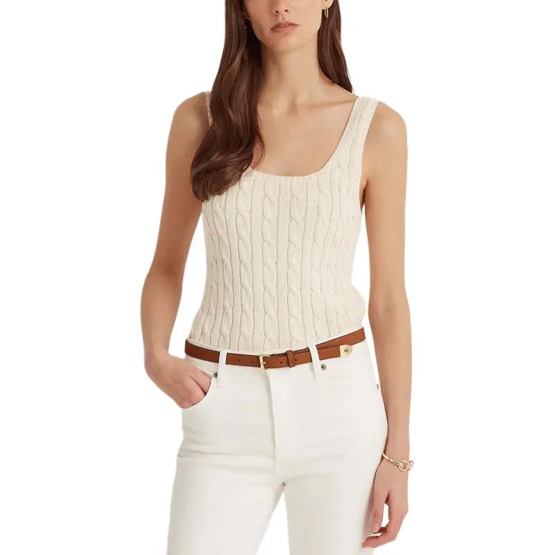 Polo Ralph Lauren Cable knit Scoop neck Top-1