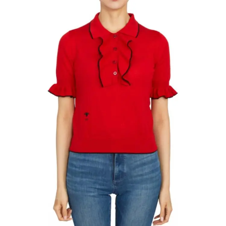 DIOR Cashmere Sweaters Women's Red-2