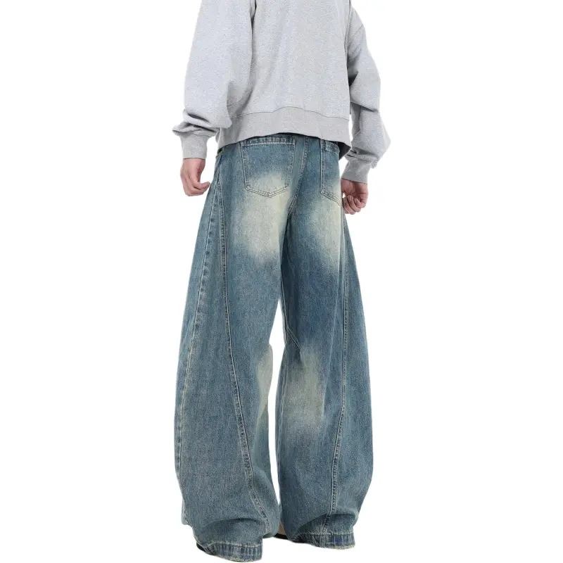 VINMUK Jeans Unisex Washed Blue-7