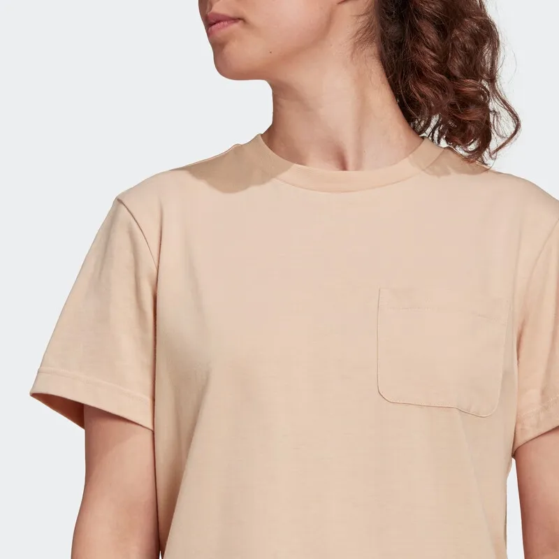 Adidas T Shirts Women's Red Pink-3