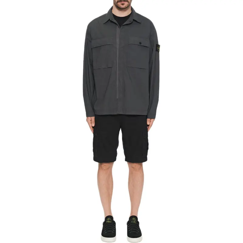 STONE ISLAND Poplin Shirt Jacket-2