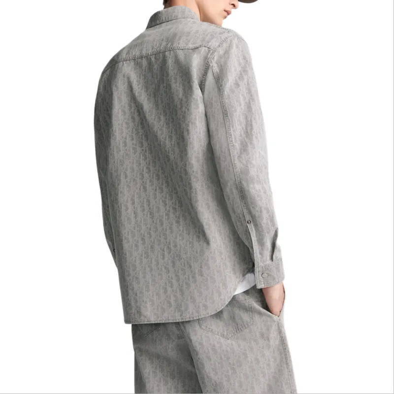 DIOR Shirts Men Gray-3