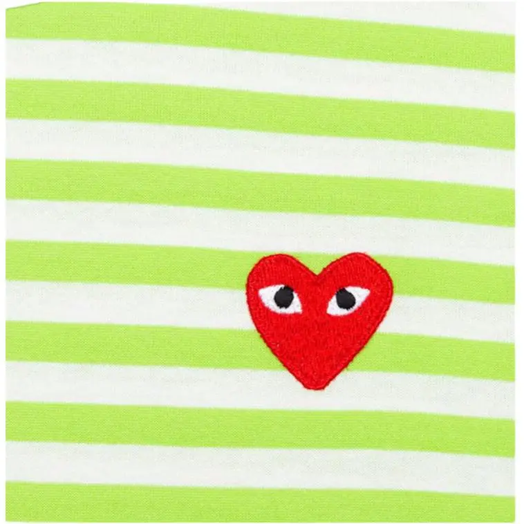 CDG Play T Shirts Men Green-2