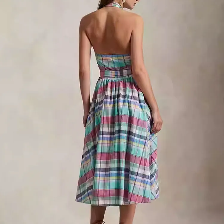 Polo Ralph Lauren SS25 Sleeveless Dress Women's Multicolor-2