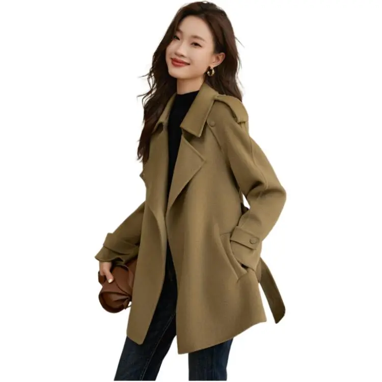 Mo Han Yi Mei Coats Women's Cool Camel-2