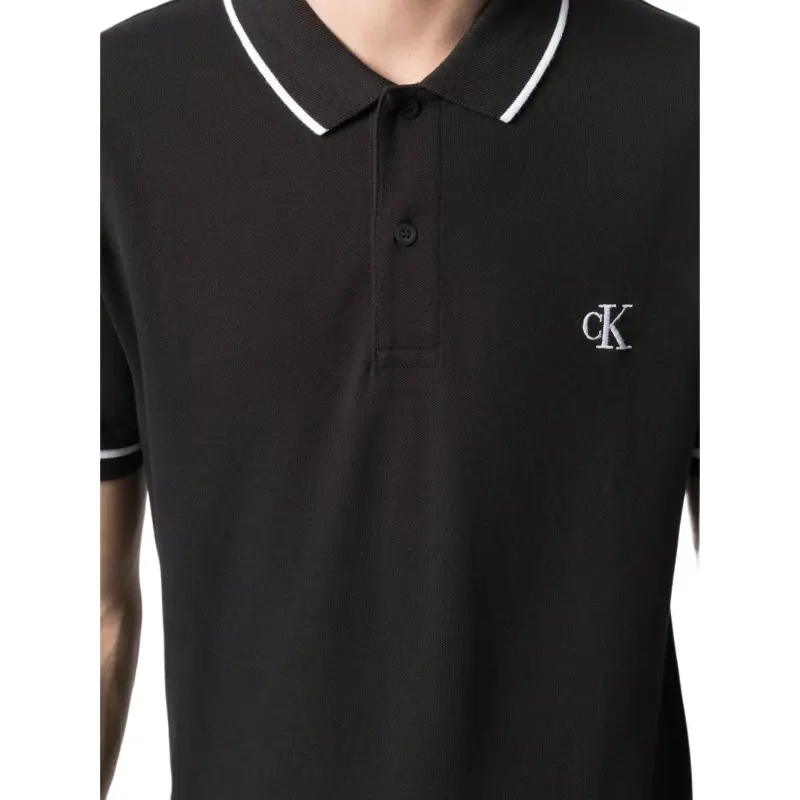 CALVIN KLEIN Polo Shirt Men's Black-4