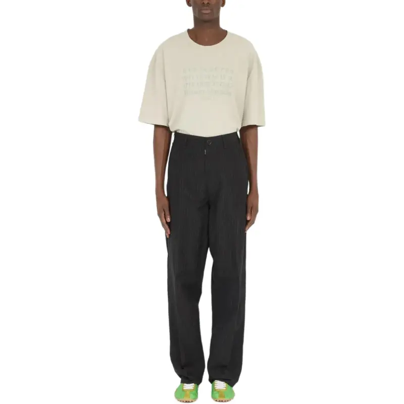 Maison Margiela Pinstripe Straight Trousers-3