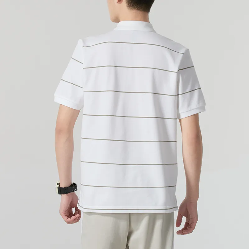 Adidas Polo Shirts Men White-2