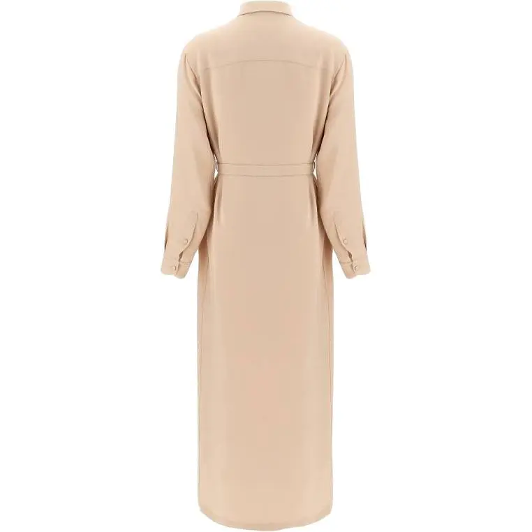 BRIONI Long Sleeved Dress Women's Beige-1