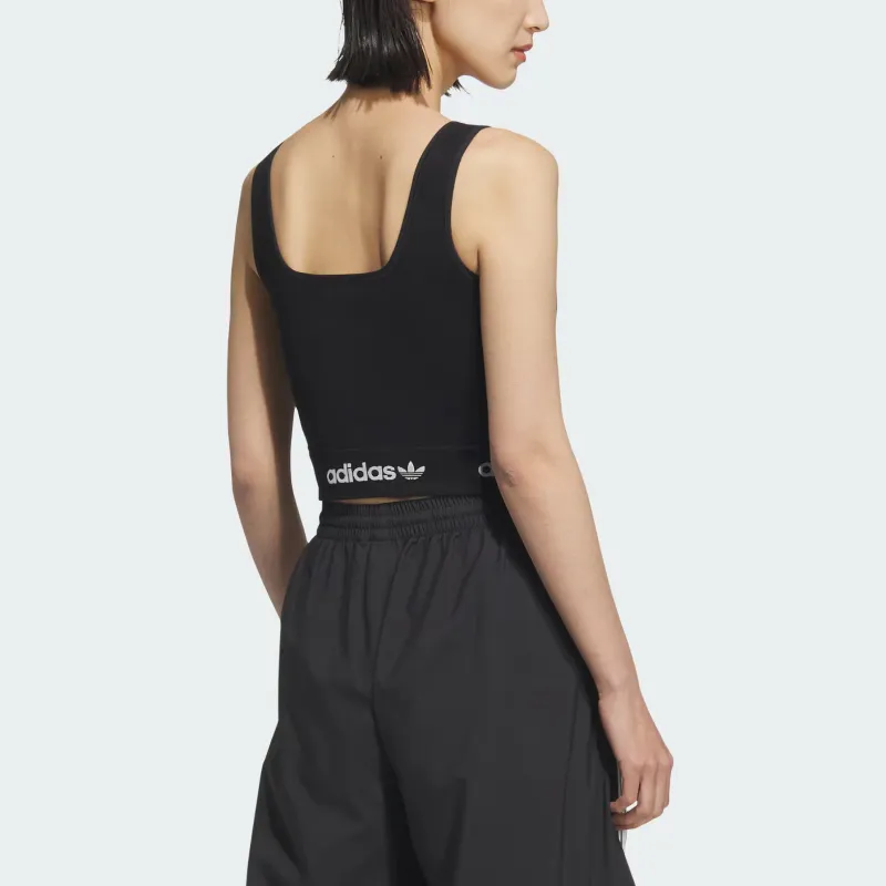 Adidas Originals Sleeveless Sports Shirts Women's Black-3