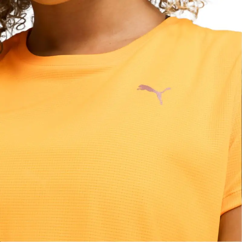 PUMA RUN FAVORITES VELOCITY T Shirts Women's Yellow-4