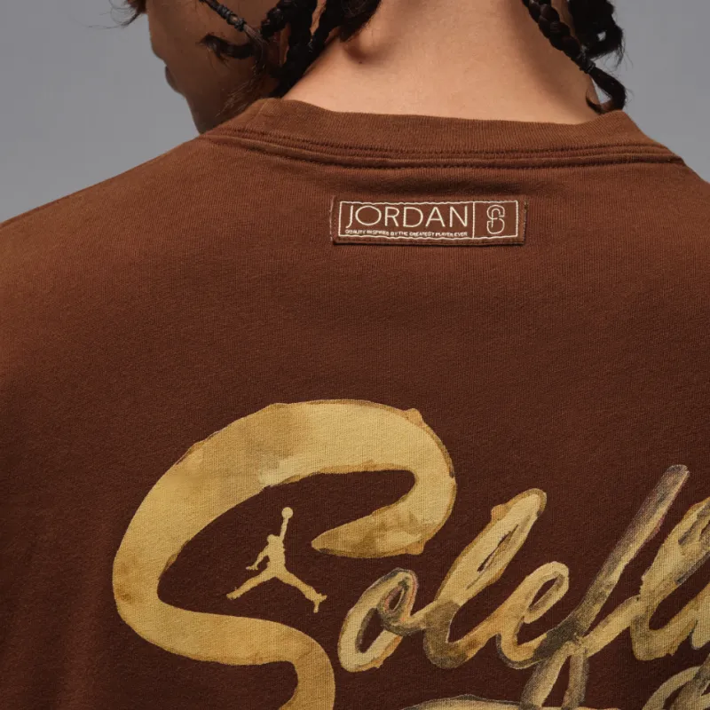Jordan x SoleFly FW24 T Shirt Men's Brown-3