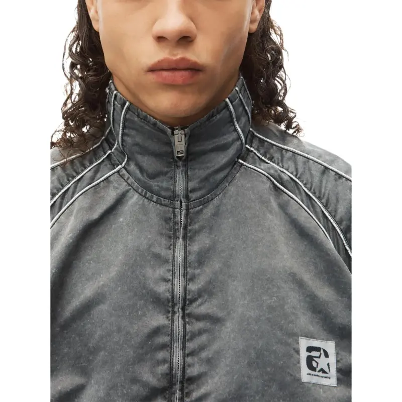 Alexander Wang Panelled Faded Bomber Jacket-4